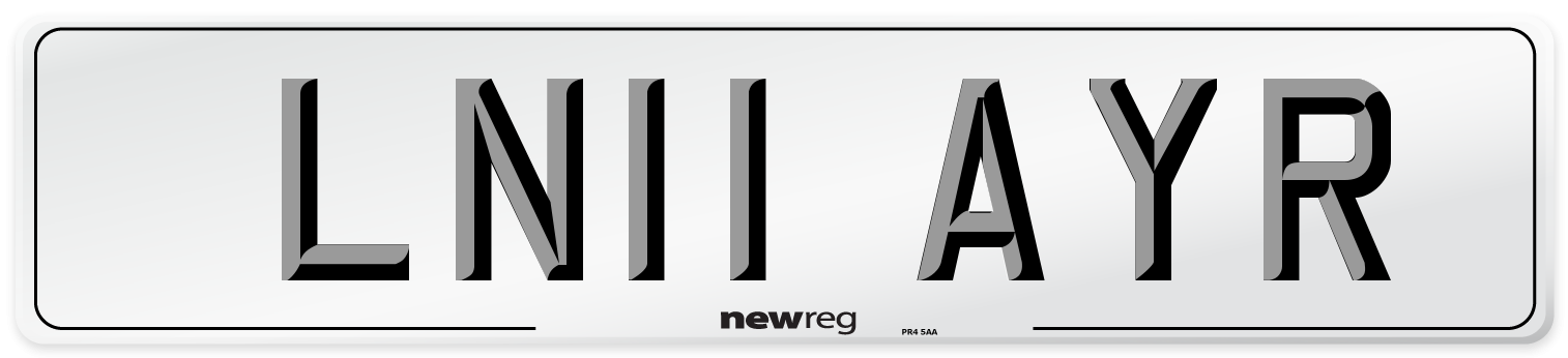 LN11 AYR Number Plate from New Reg